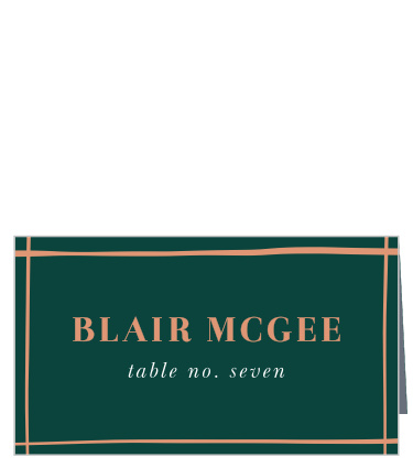 Our Doodle Border Place Cards utilize the same gorgeous design and color scheme as several other cards in the Doodle Border wedding suite.