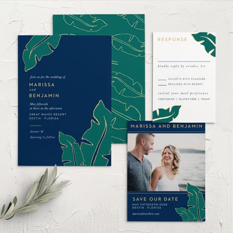 Green Breeze Wedding Invitations
