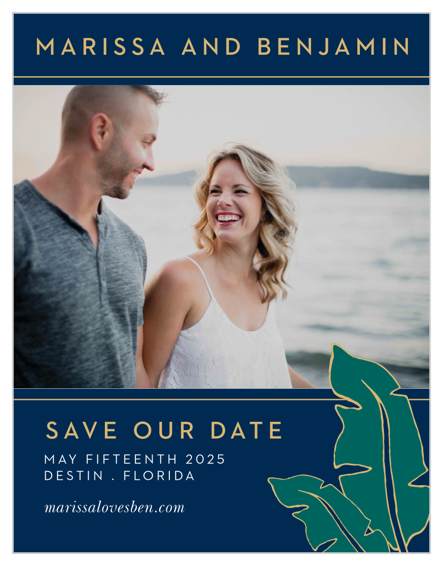 Green Breeze Save the Date Cards