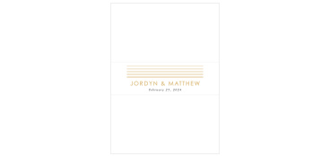 Our Rippled Quintet Wedding Belly Bands utilize the same gorgeous design and color scheme as several other cards in the Rippled Quintet wedding suite.