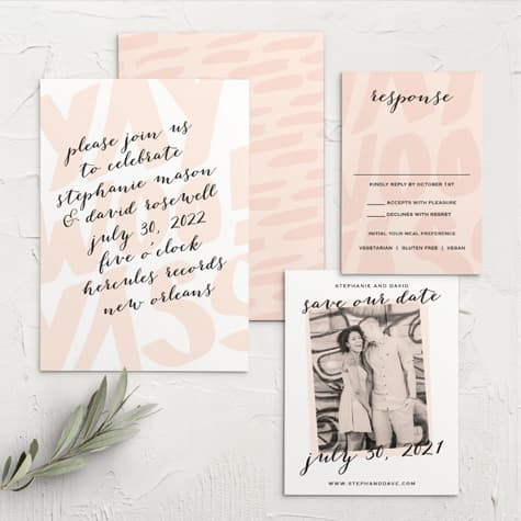Giddy Graffiti Wedding Invitations