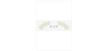 Be sure all of your cards stay organized in style when you utilize our Modern Half Circle Wedding Belly Bands.