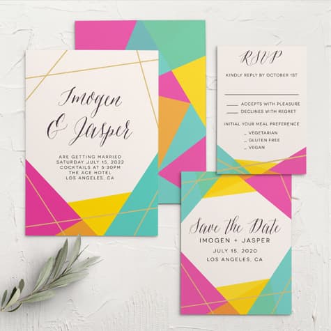 Brilliant Gem Wedding Invitations