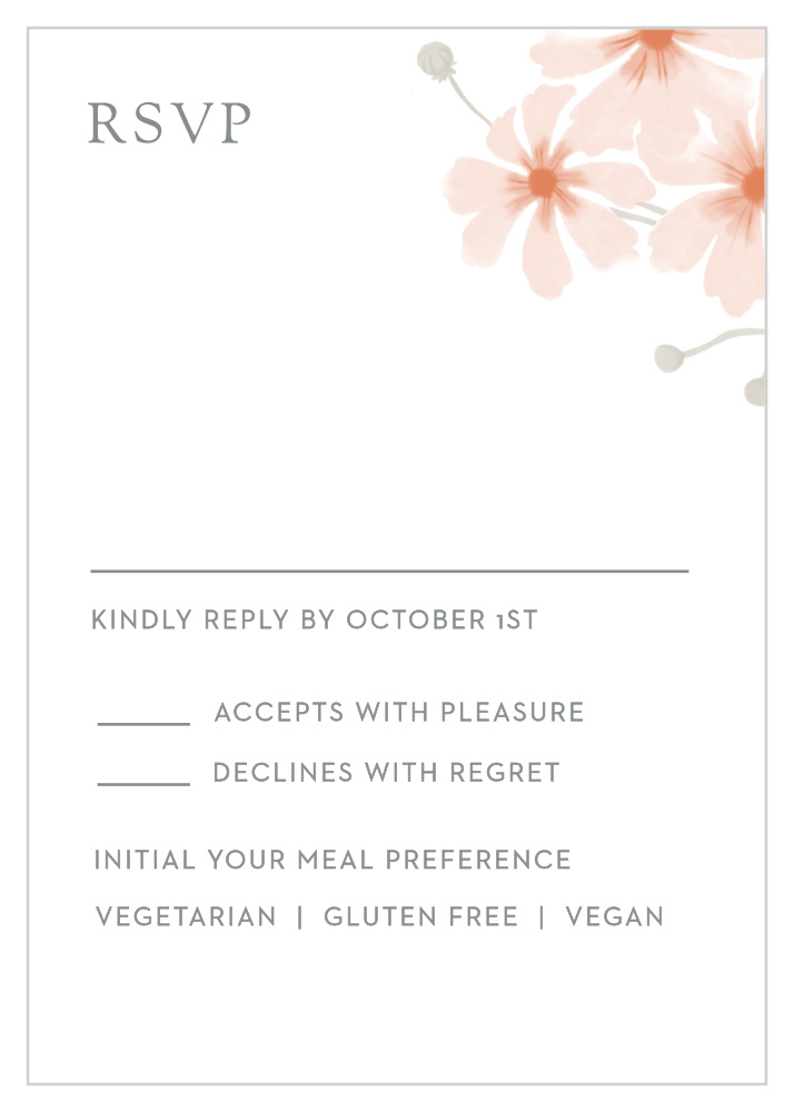 Delicate Blooms Response Cards