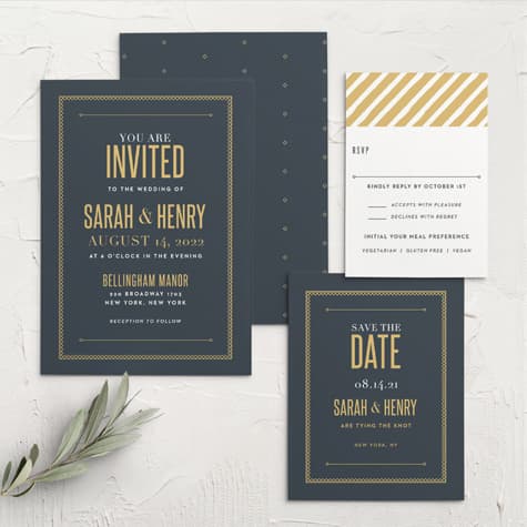 Marvelous Manor Wedding Invitations