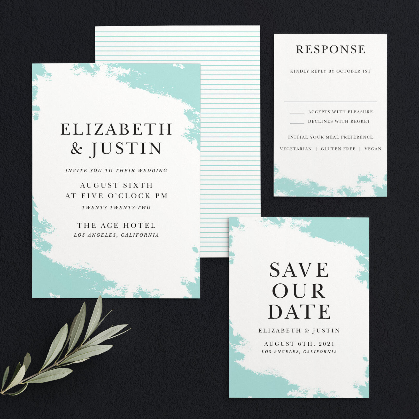 Something Blue Wedding Invitations by Basic Invite