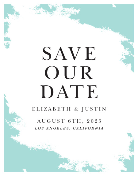 Our Something Blue Save-the-Date Cards ensure that your loved ones mark their calendars well in advance of your special day.