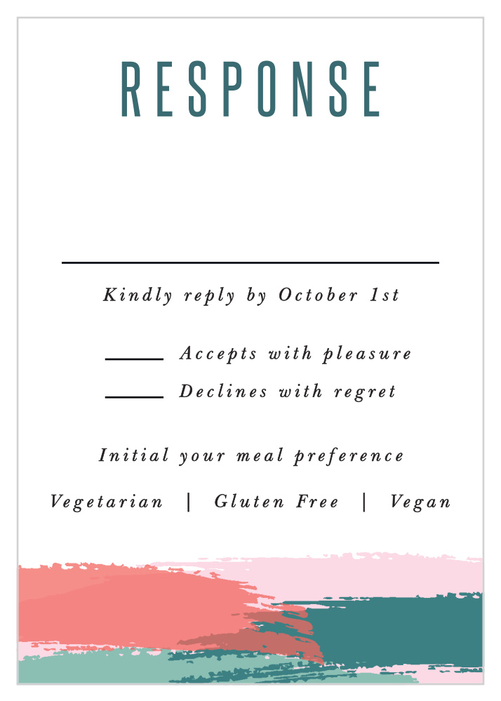 Painterly Perfection Response Cards