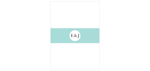Our Something Blue Wedding Belly Bands Cards utilize the same gorgeous design and color scheme as several other cards in the Something Blue wedding suite.