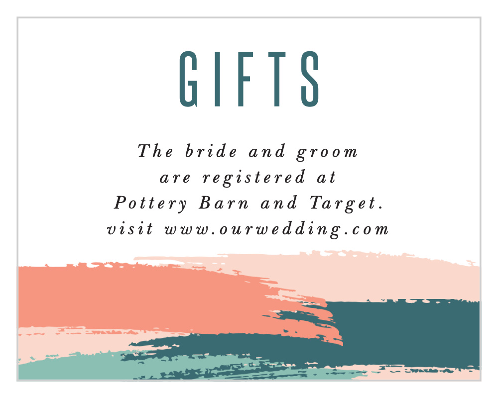 Painterly Perfection Registry Cards