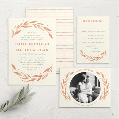 Rustic Branches Wedding Invitations