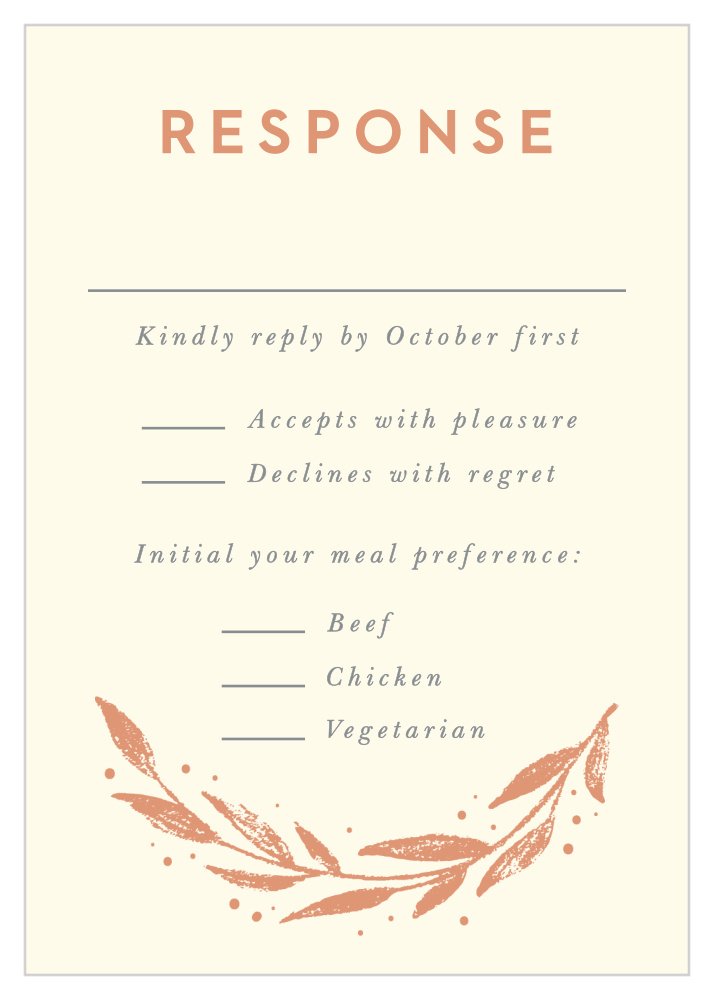 Rustic Branches Response Cards
