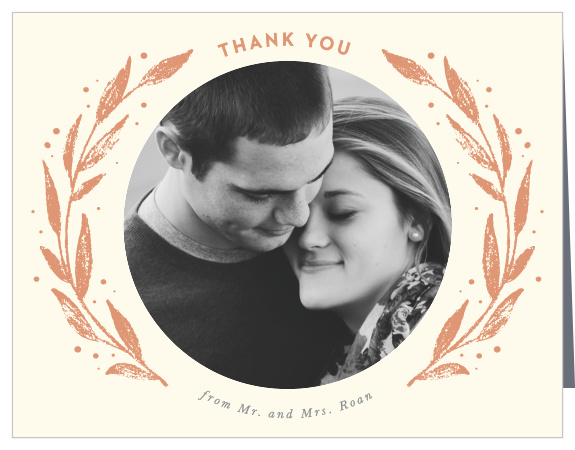 Our Rustic Branches Thank You Cards utilize the same gorgeous design and color scheme as several other cards in the Rustic Branches wedding suite.