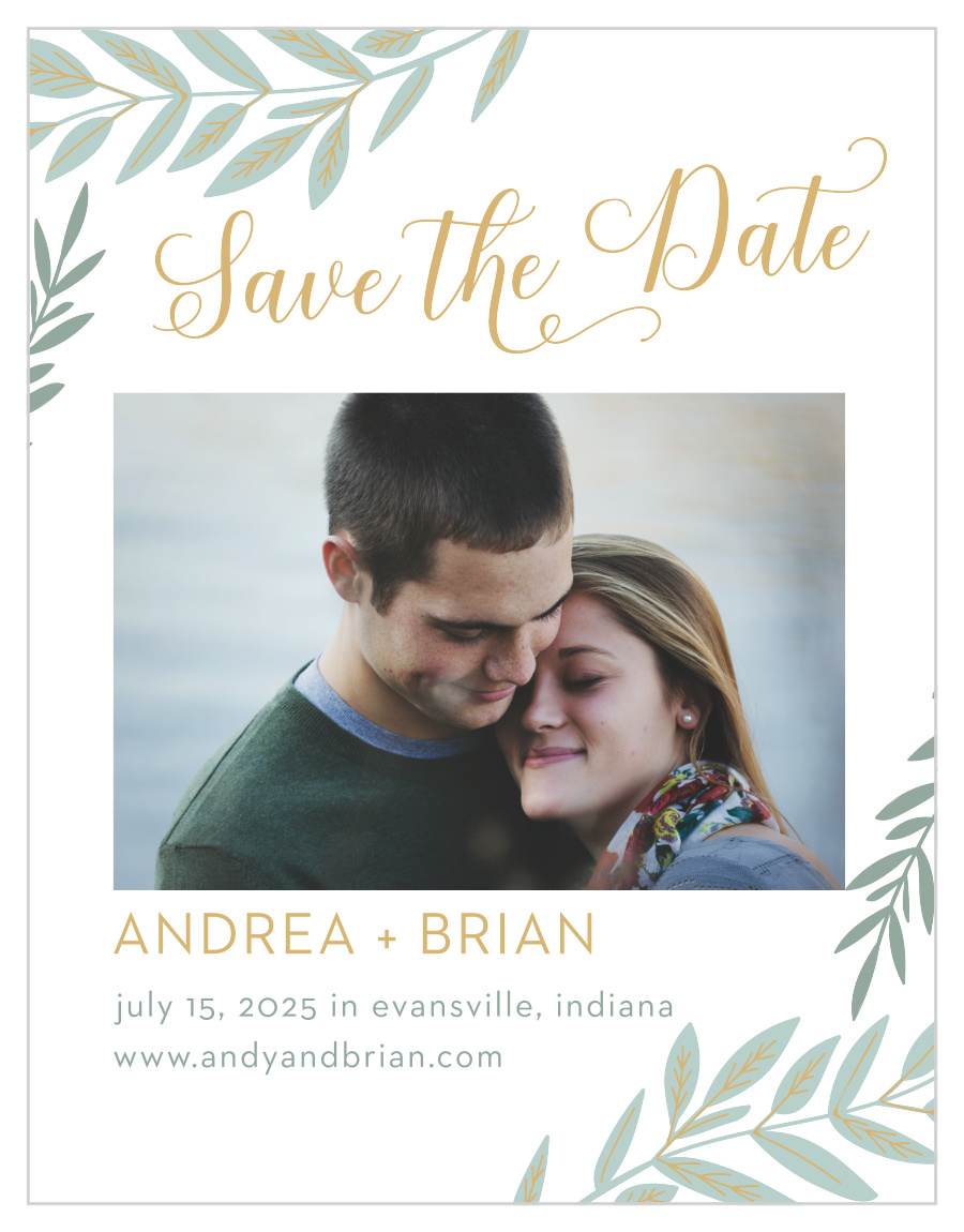 Graceful Garden Save the Date Cards