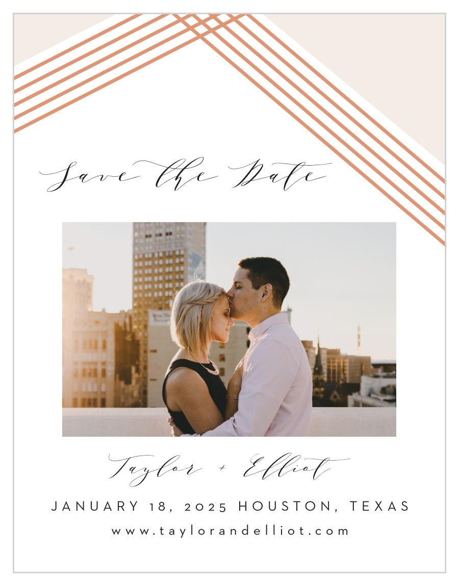 Contemporary Glamour Save the Date Cards