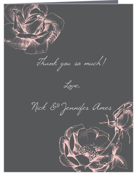 Show your appreciation with this fully customizable thank you card. Choose the colors and fonts that best suit your theme.