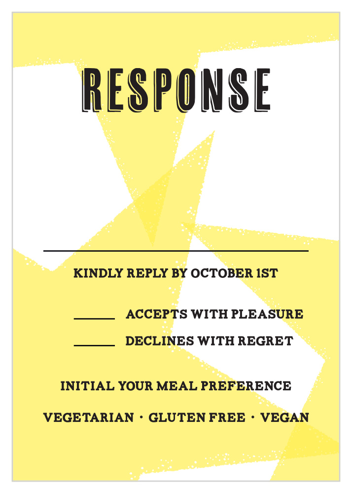 Poster Print Response Cards