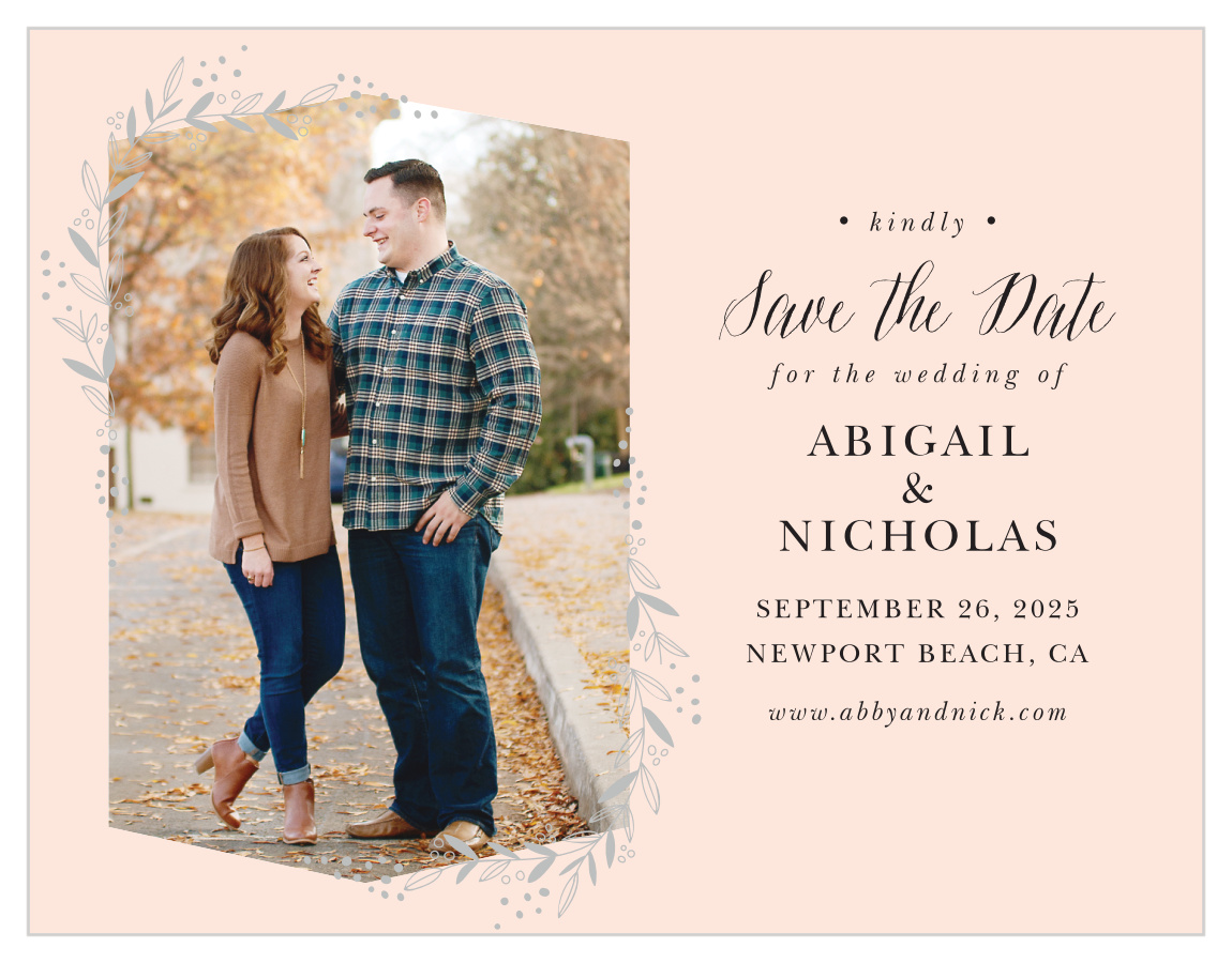 Delicate Botanical Save the Date Cards
