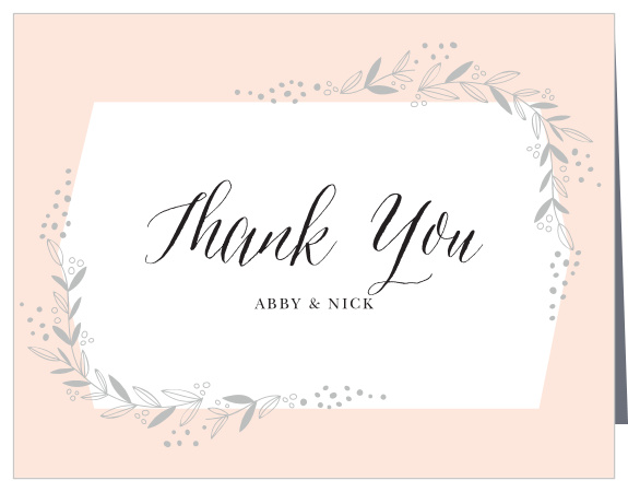 Our Delicate Botanical Ceremony Cards utilize the same gorgeous design and color scheme as several other cards in the Delicate Botanical wedding suite.