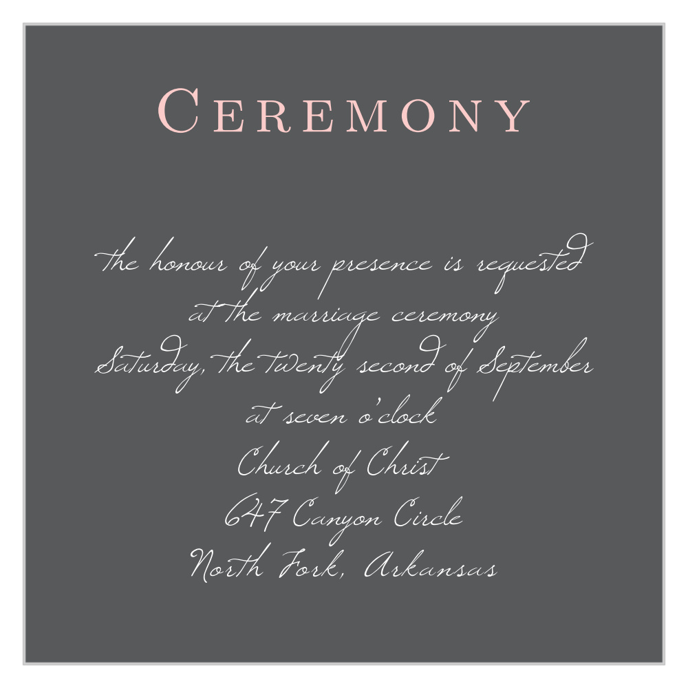 Illustrated Rose Ceremony Cards