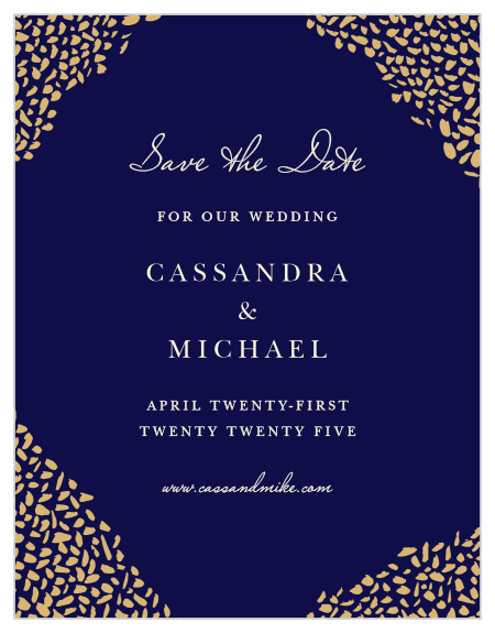 Our Pebble Walkway Save-the-Date Magnets are reminiscent of a romantic stroll along the water at twilight.