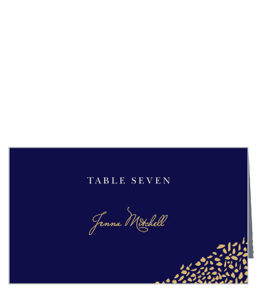 The colors and design of our Pebble Walkway Place Cards are are meant to suggest a lantern lit pebbled walkway.