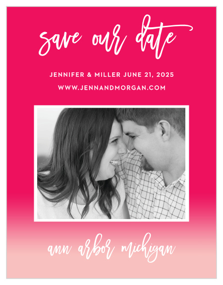 For a gorgeous card rich in color, look no further than our Bright Stars Save-the-Date Cards!