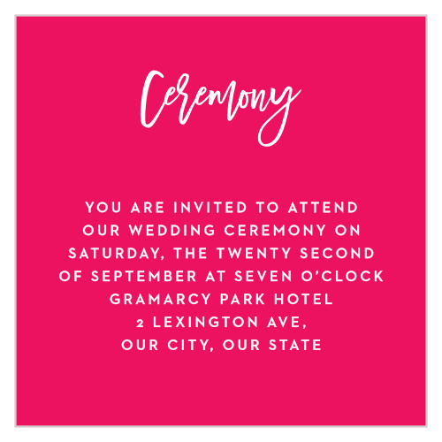 Our Bright Stars Ceremony Cards utilize the same gorgeous design and color scheme as several other cards in the Bright Stars wedding suite.