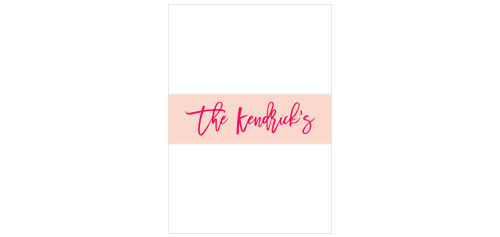 Our Bright Stars Registry Belly Bands utilize the same gorgeous design and color scheme as several other cards in the Bright Stars wedding suite.