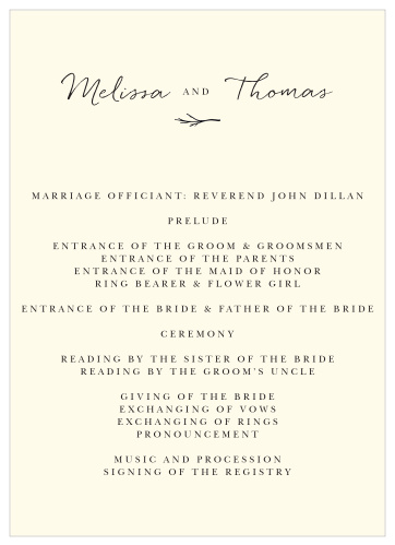 Weathered Twig Wedding Programs are the perfect choice for ensuring that your guests can follow along with the moments and members of your wedding ceremony.