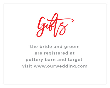 Tequila Sunrise Registry Cards