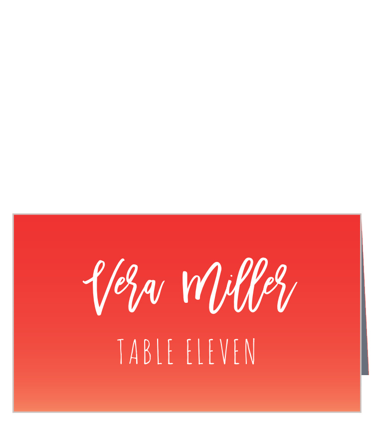 Tequila Sunrise Place Cards