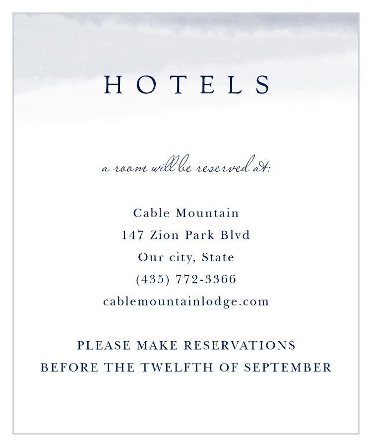 Majestic Views Accommodation Cards