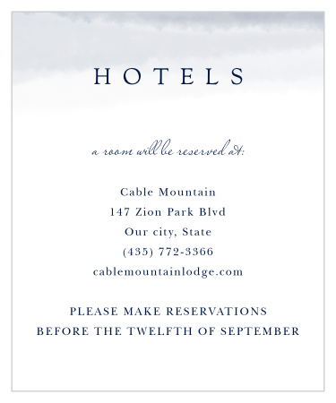 Majestic Views Accommodation Cards