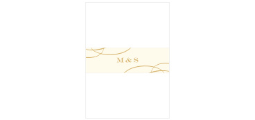 Ensure all of your cards stay neatly organized when you utilize our Simple Scroll Wedding Belly Bands.