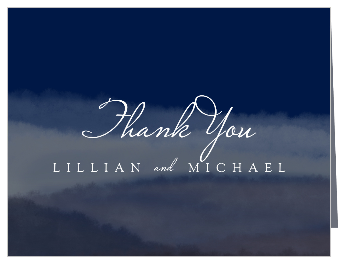 Majestic Views Wedding Thank You Cards