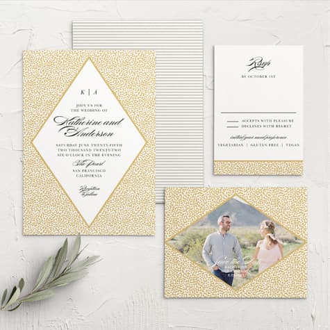 Pebble Beach Wedding Invitations