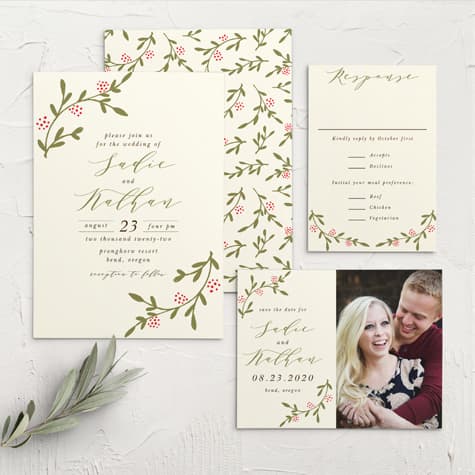 Bountiful Berries Wedding Invitations