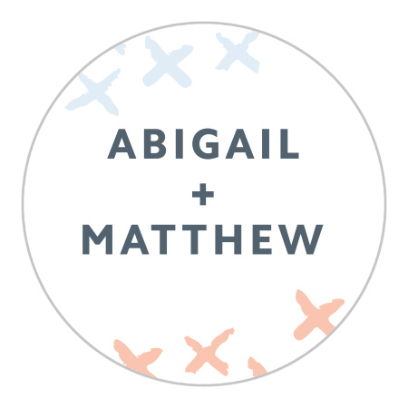 X & O Wedding Stickers