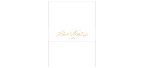 Keep all of your cards stylishly wrapped together with our Elegant Damask Wedding Belly Bands.