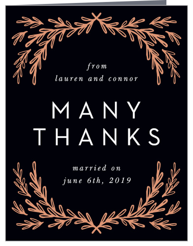 Gilded Frame Wedding Thank You Cards