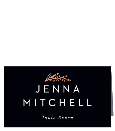 Our Gilded Frame Place cards utilize the same gorgeous design and color scheme as several other cards in the Gilded Frame wedding suite.