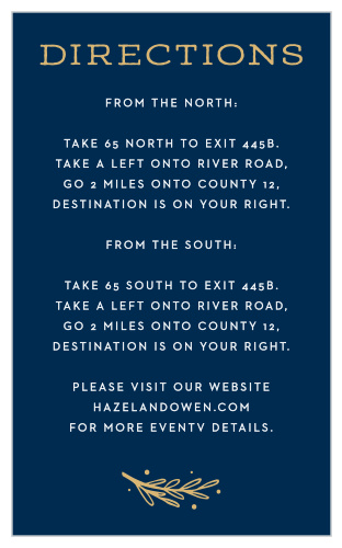 Our Simply Botanical Direction Cards utilize the same gorgeous design and color scheme as several other cards in the Simply Botanical wedding suite.