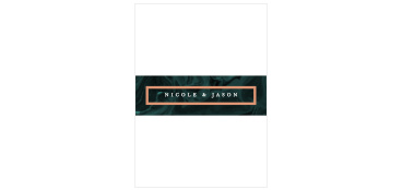 Be sure all of your cards stay together in style with our Simple Formal Wedding Belly Bands.