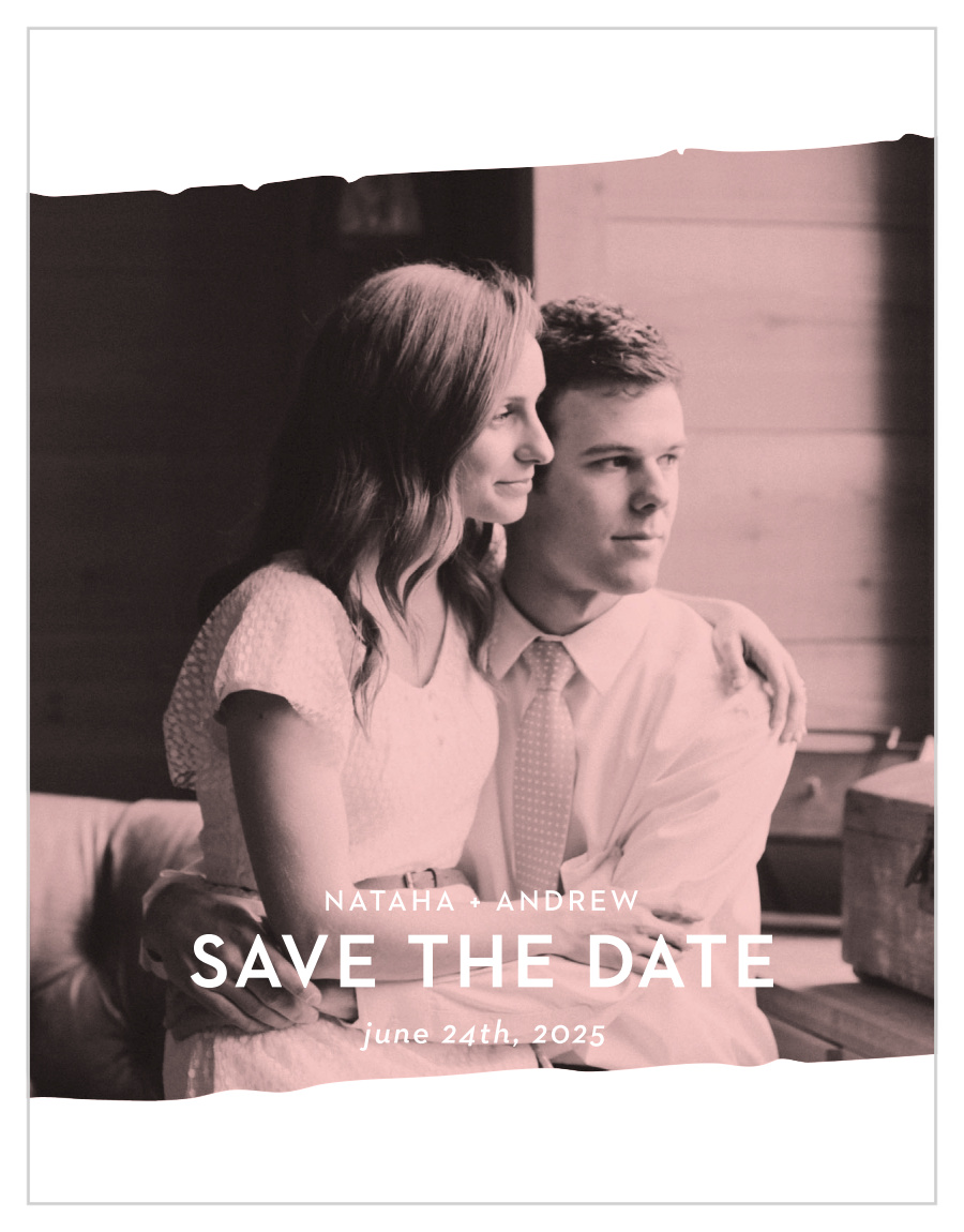 Torn Paper Save the Date Cards