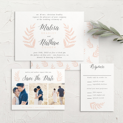 Wedding Wreath Wedding Invitations