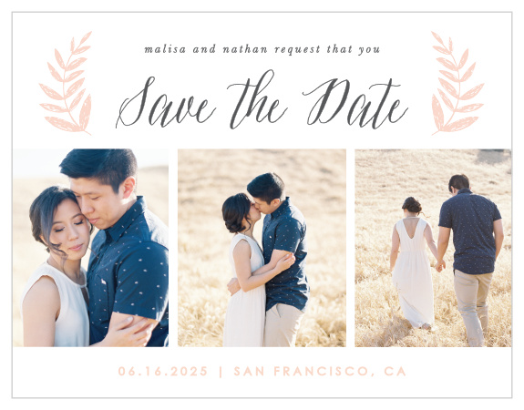 Wedding Wreath Save the Date Cards by Basic Invite