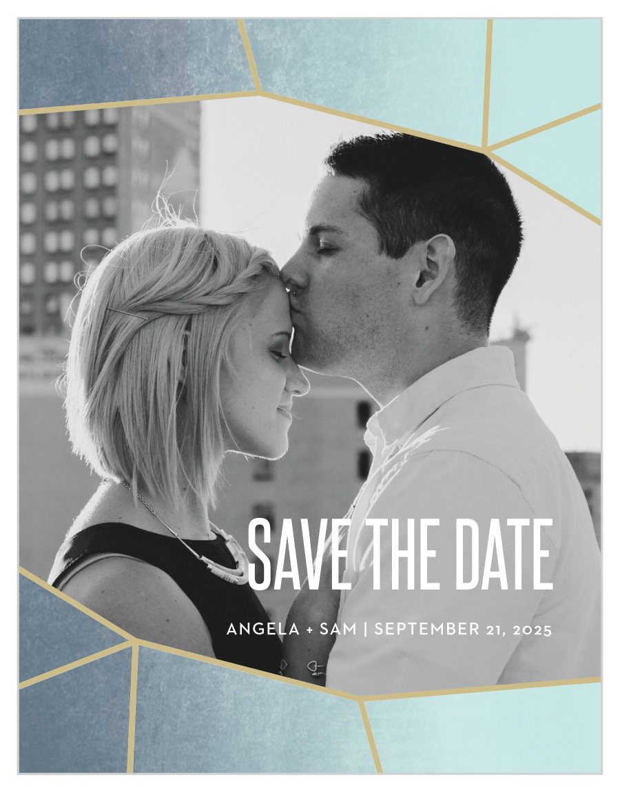 Gleaming Gemstone Save the Date Cards