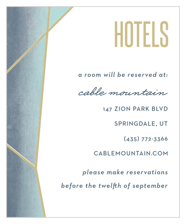 Recommend only the best local hotels to your guests with our stunning Gleaming Gemstone Accommodation Cards.