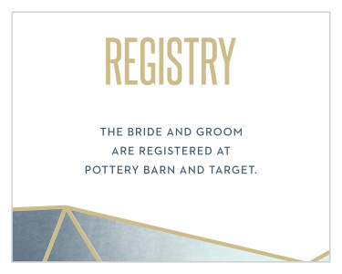 Our Gleaming Gemstone Registry Cards utilize the same gorgeous design and color scheme as several other cards in the Gleaming Gemstone wedding suite.